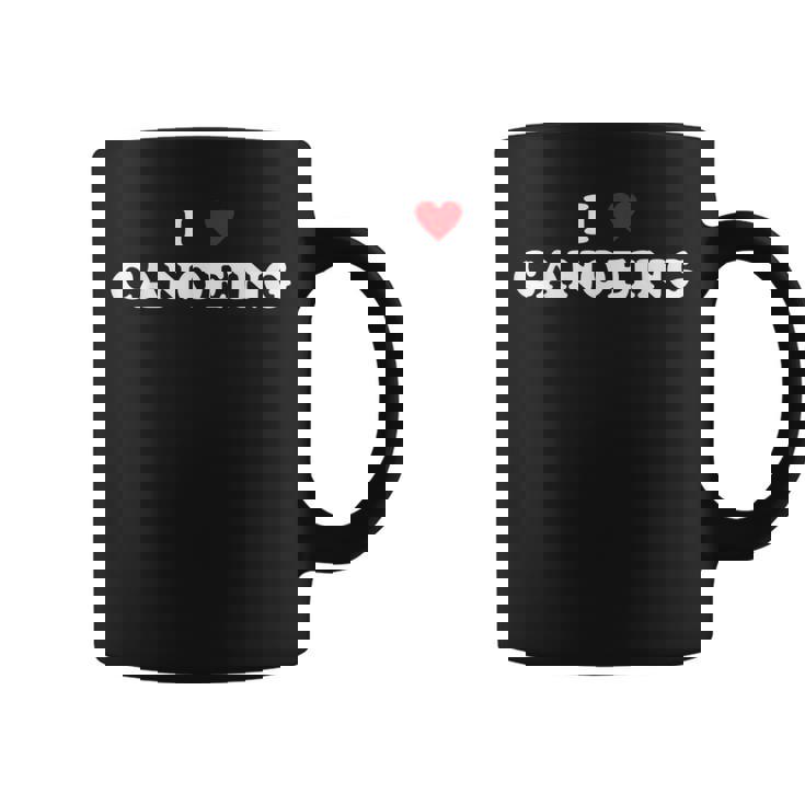 アイ・ハート・カヌー-アイ・ラブ・カヌー コーヒーマグ