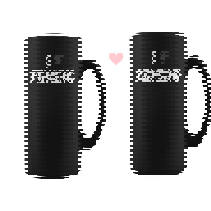 アイ・ハート・フェンサー-アイ・ラブ・フェンシング コーヒーマグ