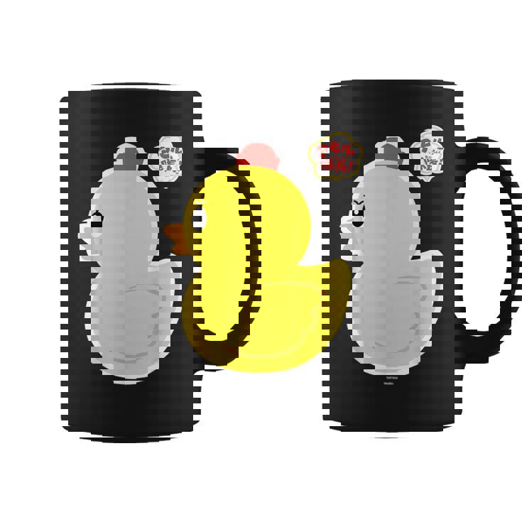 アヒル隊長ビッグプリント（横向き） コーヒーマグ