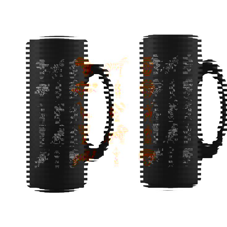 アフリカ ケンテ パターン シンボル アフリカ ケンテ パターン ガーナ コーヒーマグ