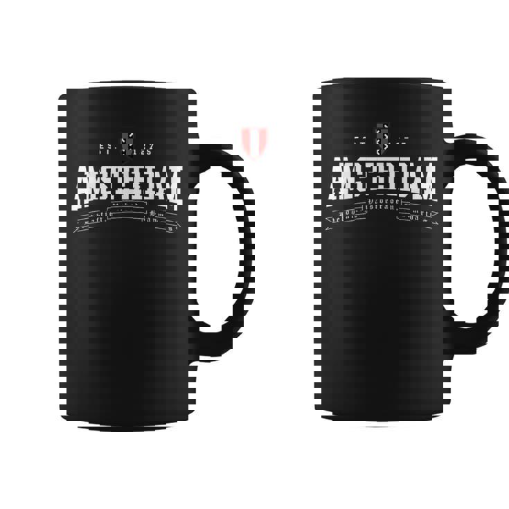 アムステルダム オランダ オランダ 国旗 紋章 ヴィンテージ コーヒーマグ