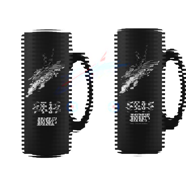 アメリカのf-18ホーネット戦闘機 コーヒーマグ