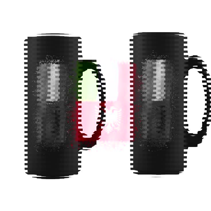 アルバニアのイタリアの愛-アルバニアとイタリア 長袖tシャツ コーヒーマグ