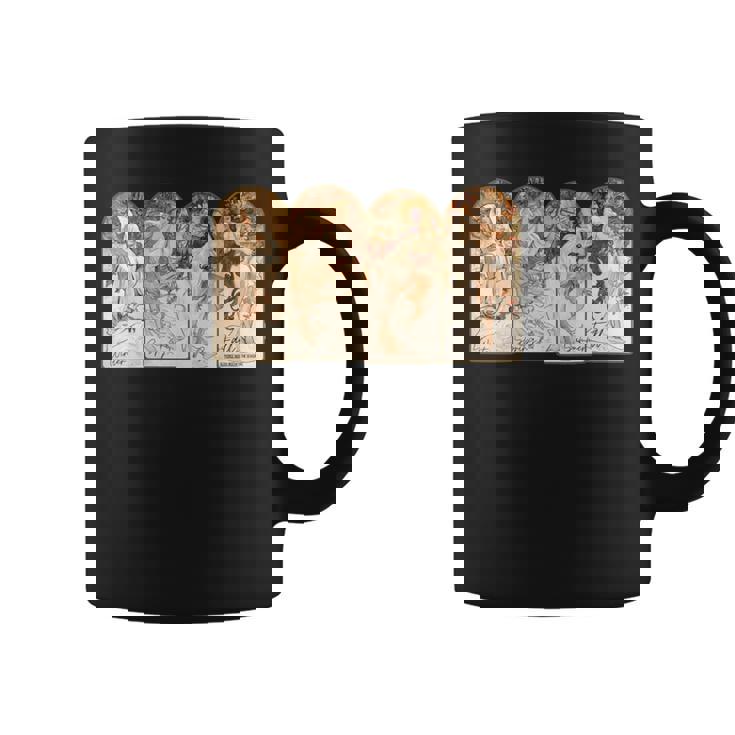 アルフォンス・マリア・ミュシャの季節 長袖tシャツ コーヒーマグ