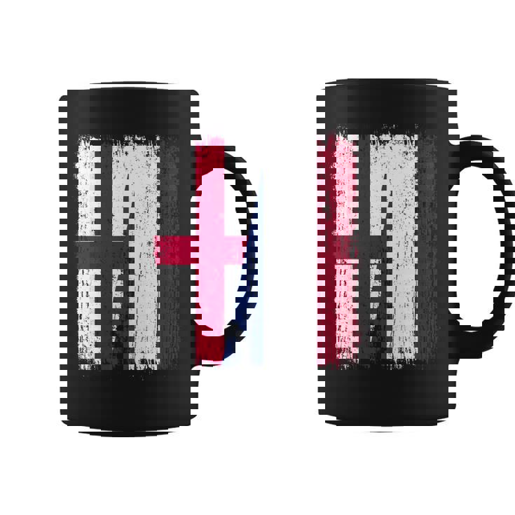 イングランド オランダ ハーフフラッグ イングリッシュ オランダ遺産 長袖tシャツ コーヒーマグ