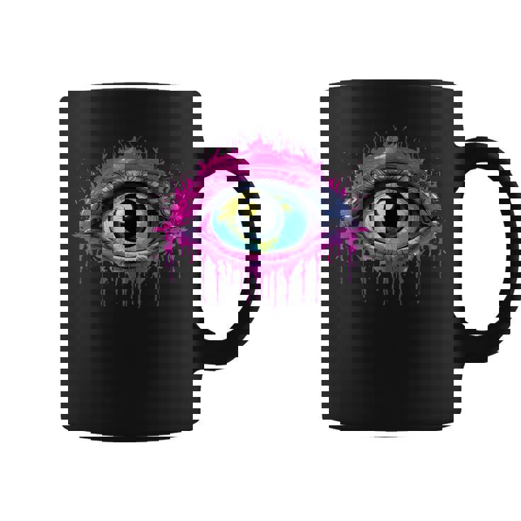 ウィアードコアアイボールドリームコアエステティックグランジエッジィトリッピー コーヒーマグ