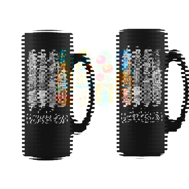 ウズベキスタン 筆文字 ウズベク バカンス お土産 ウズベキスタン コーヒーマグ