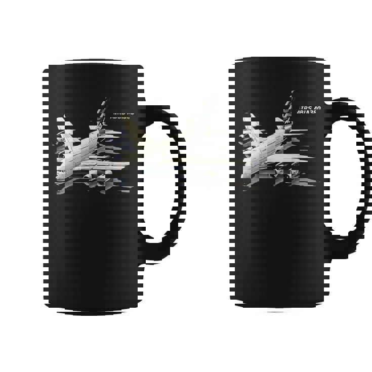 エアバスa380ターボジェット飛行機旅客機航空パイロットギフト コーヒーマグ