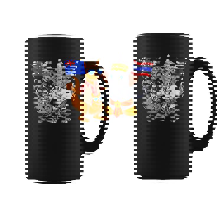 オーストラリア カンガルー タイ 象 オーストラリアの旗 タイの遺産 誇り オーストラリア タイ 愛国者 オーストラリア コーヒーマグ
