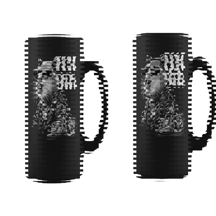 オートバイ げっ歯類 ロック メンズ カピバラ コーヒーマグ