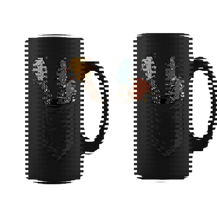 カジュアル ウクレレコレクション ポケットにハワイウクレレ コーヒーマグ