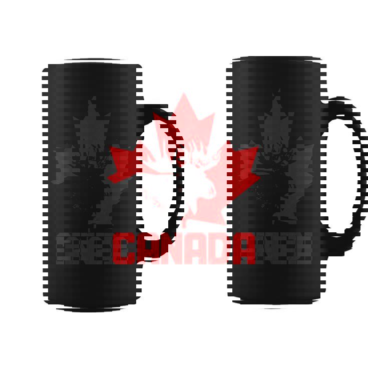 カナダヘラジカ メープルリーフ プライド ヴィンテージ カナダ国旗 コーヒーマグ