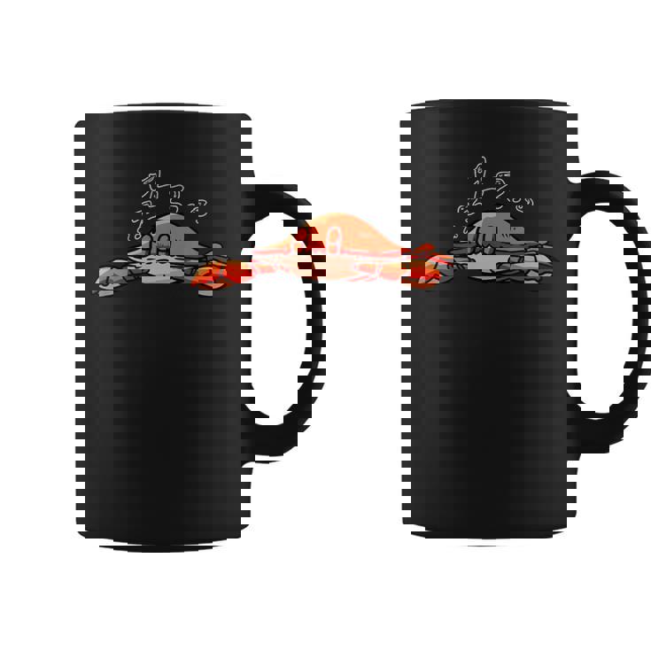 カニ寝シャツ 疲れたパジャマグラフィック コーヒーマグ