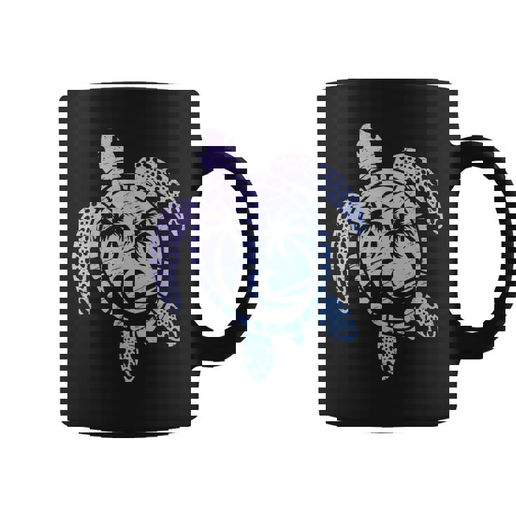 カメのモチーフ ヤシの木 波 フェス 夏 カメ サーフィン コーヒーマグ