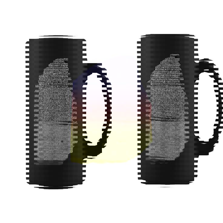 カラーロゼッタストーン 象形文字 ギリシャ デモティックス コーヒーマグ