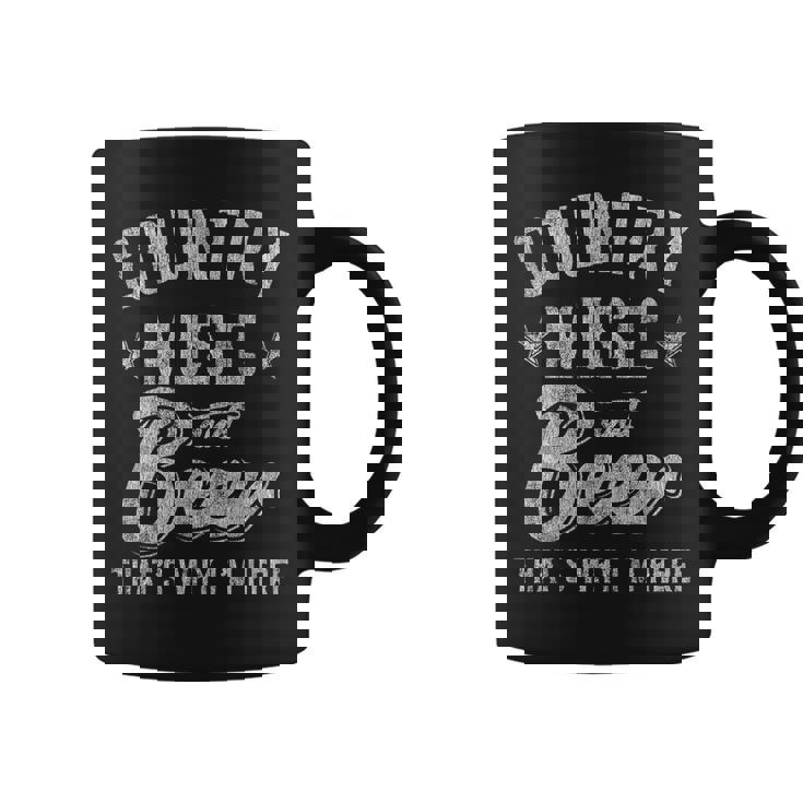 カントリーミュージックとビール That's Why I'm Here コーヒーマグ