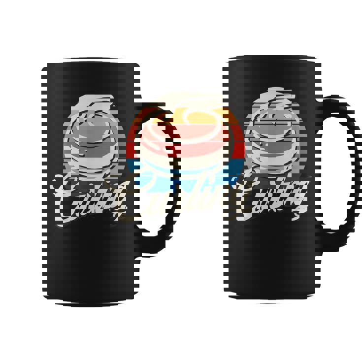 カーリング レトロ ヴィンテージ カーリングストーン コーヒーマグ