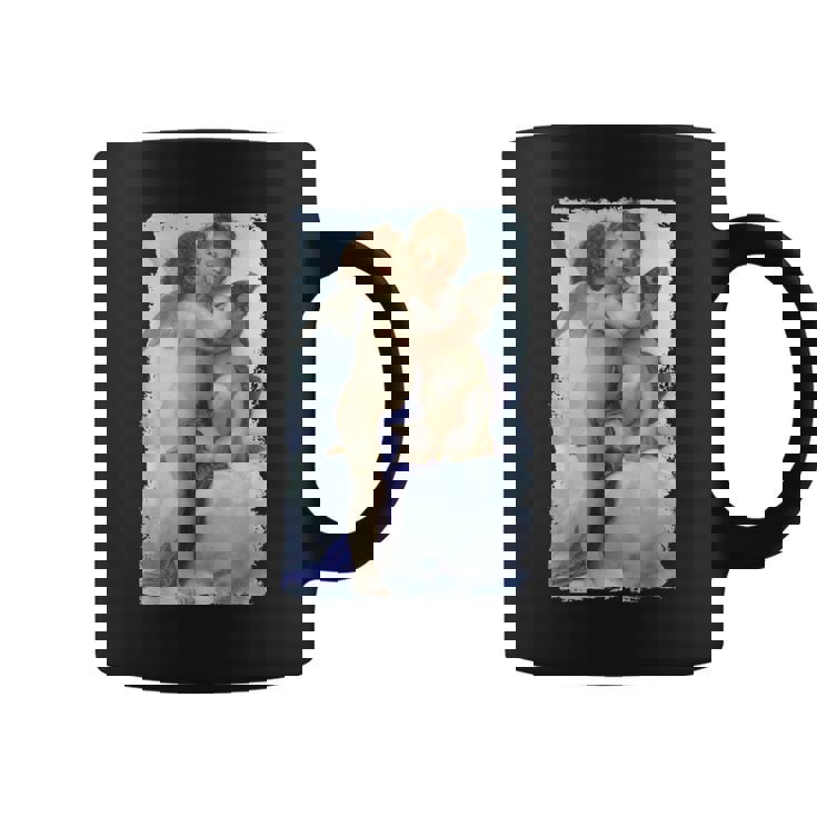 キスエンジェルズ ファーストキス 絵画 天使 キス キューピッド ラブ コーヒーマグ