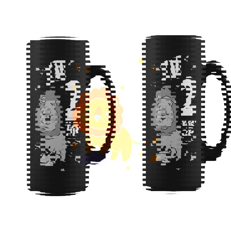 キッズ 2歳の誕生日 ライオン 2歳 男の子 女の子 コーヒーマグ