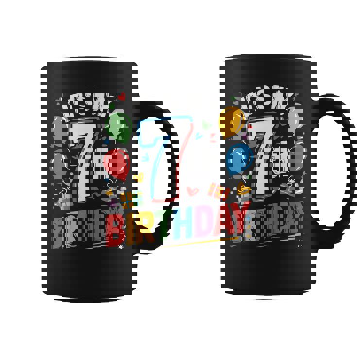 キッズ 7歳の誕生日シャツ男の子キッズ幼児7歳の誕生日男の子 コーヒーマグ