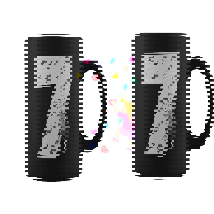 キッズ 7歳の誕生日パーティーケーキクライマークライムボルダリング コーヒーマグ