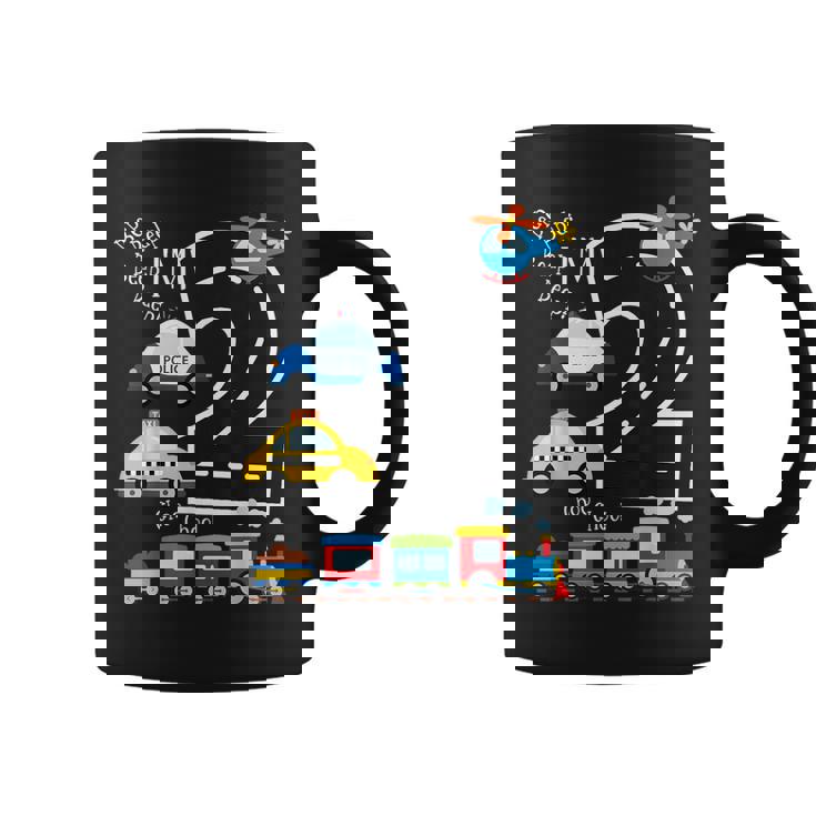 キッズトラック 電車 2歳の誕生日パーティー 幼児 2歳 誕生日 コーヒーマグ