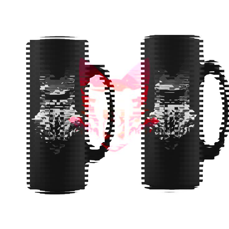 キツネ キツネ 九尾狐シルエット アニメ好き コーヒーマグ