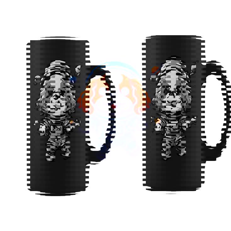 キャバリアキング チャールズ・スパニエル 宇宙飛行士 ファニードッグ 宇宙服 コーヒーマグ