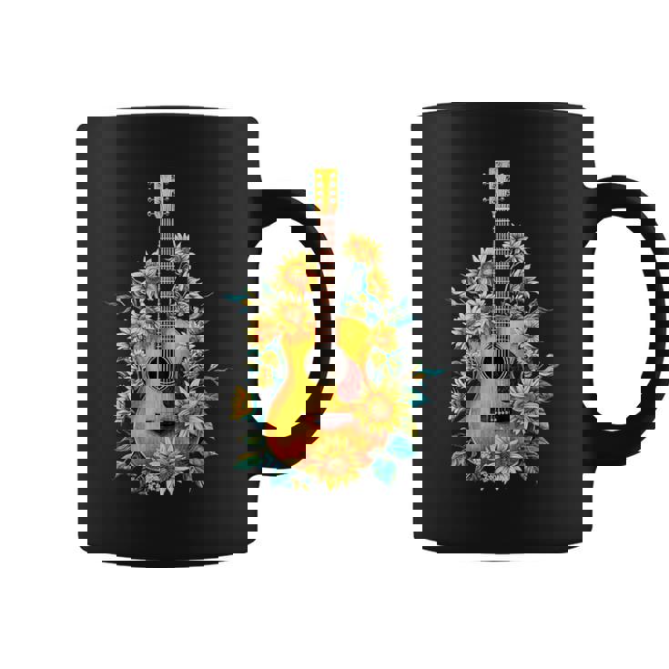 ギター 面白tシャツ おもしろ ギタリスト 服 音楽 メンズ キッズ ネタ 服 オリジナル 軽音 ひまわり コーヒーマグ