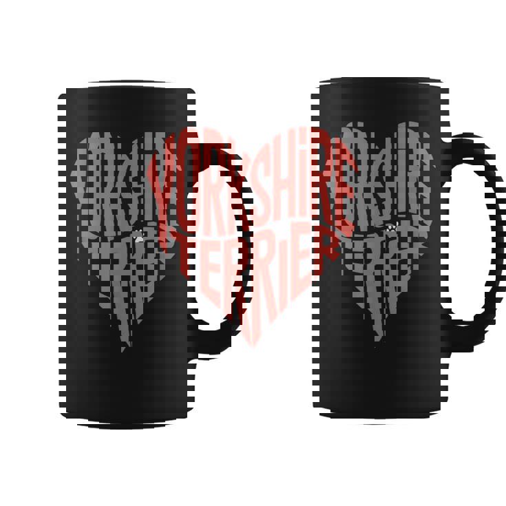 クリエイティブ・ヨークシャー・テリア ラブ・ヨークシャー・テリア・ハート コーヒーマグ