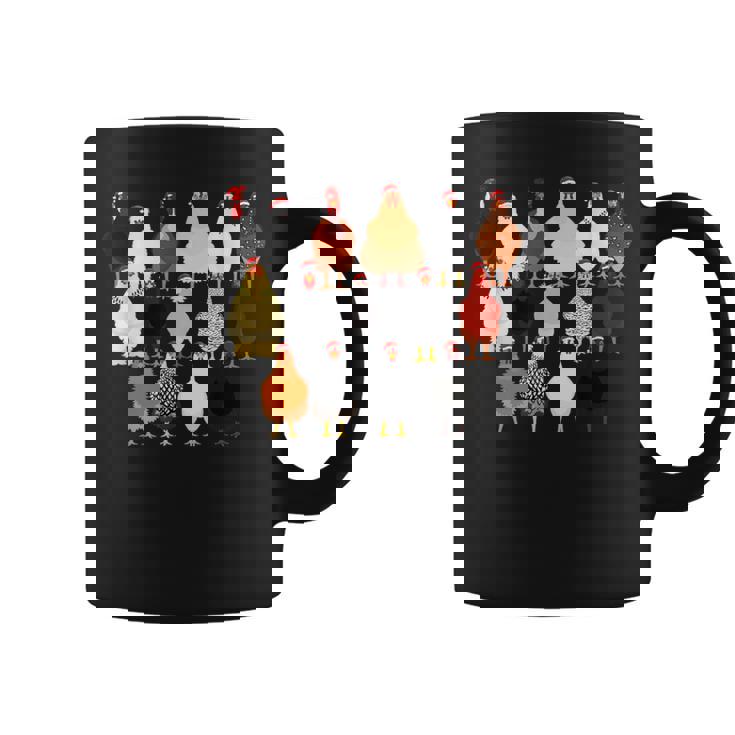 クリスマス チキン スクワッド サンタ 帽子 かわいい チキン ファーム 動物 コーヒーマグ