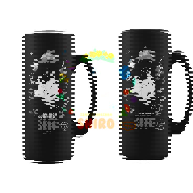 クレヨンしんちゃん Happyシロ フラワーリング コーヒーマグ