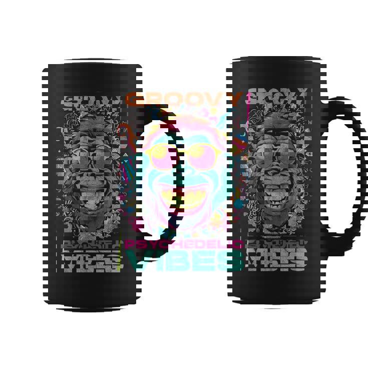 クールなエイプ。グルーヴィーなサイケデリックな雰囲気。 コーヒーマグ