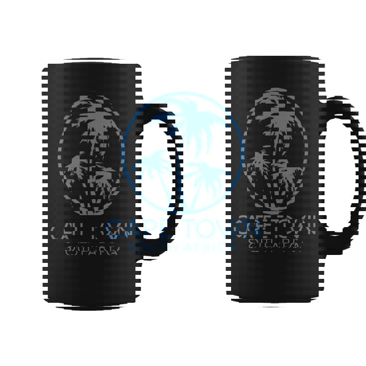 ケープタウン 南アフリカ ヨハネスブルグ アフリカの海岸 ヤシの木 長袖tシャツ コーヒーマグ