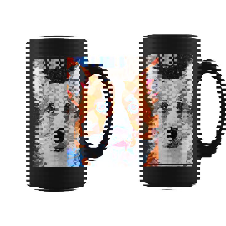 コーギー・ポートレート キュビズム・アート コーヒーマグ