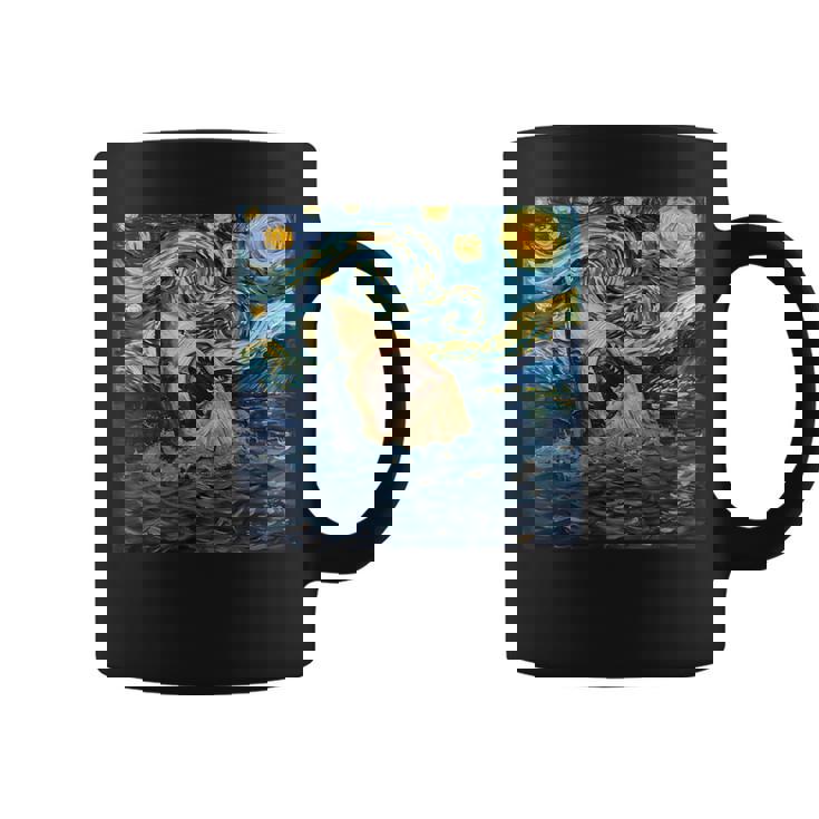 ゴッホ サメ 星月夜 ファニー レディース&メンズ コーヒーマグ