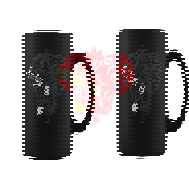 サイコビリー ホラー パンクロック Hr アンデッドハート コーヒーマグ