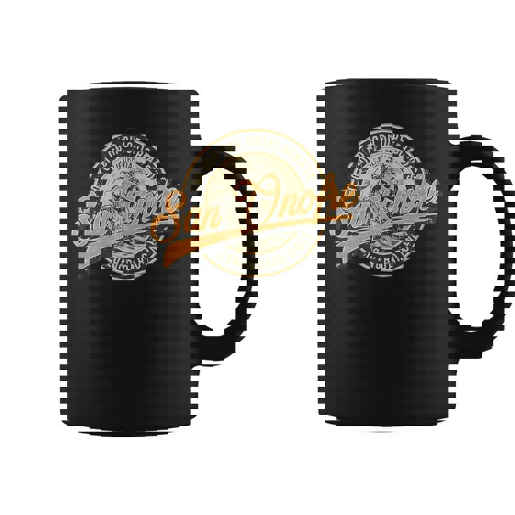 サンオノフレ ロングボードのみのレトロ ウェーブ サーフィン コーヒーマグ