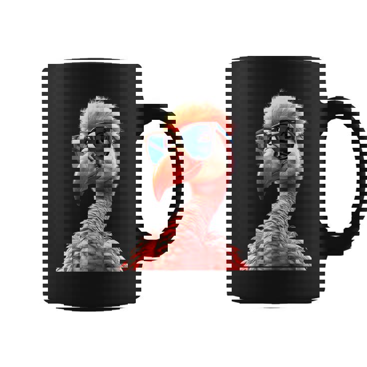 サングラスをかけたフラミンゴ フラミンゴが大好き かわいいフラミンゴ コーヒーマグ