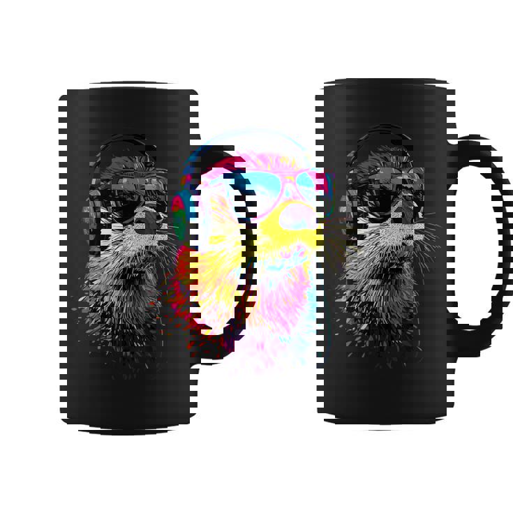 サングラスをかけたラッコ ラッコ大好き テンテン かわいい カワウソ コーヒーマグ