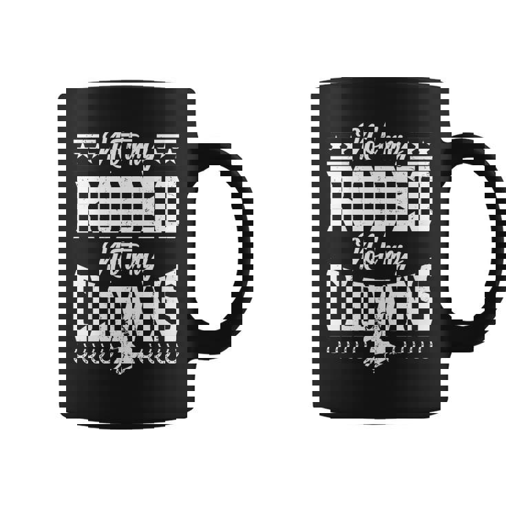 サーカスティック・ノット・マイ・ロデオノット・マイ・クラウンズ・ホース 長袖tシャツ コーヒーマグ