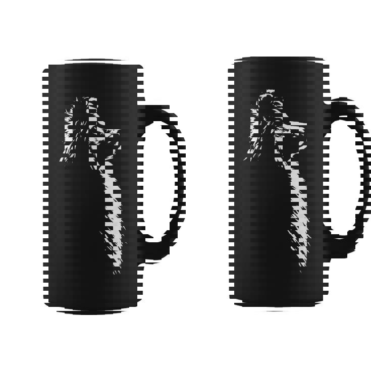 シェットランド・シープドッグ ポートレート シルエット 犬 シェルティー・ドッグ コーヒーマグ