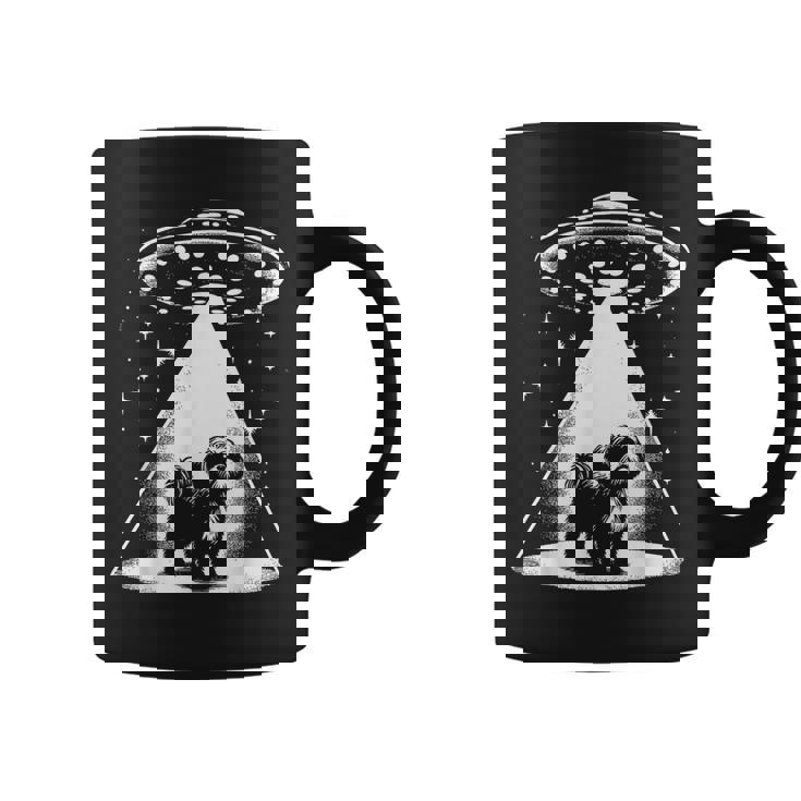 シーズー Mom Dad Dog Alien Ufo コーヒーマグ