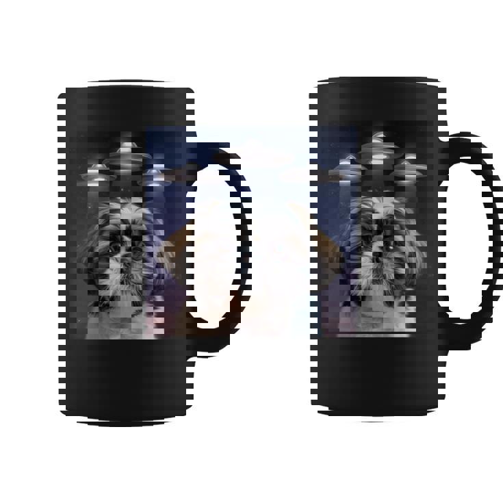 シーズー 犬 シウツー 犬 エイリアン Ufohitzhu おもしろい シーズー 長袖tシャツ コーヒーマグ