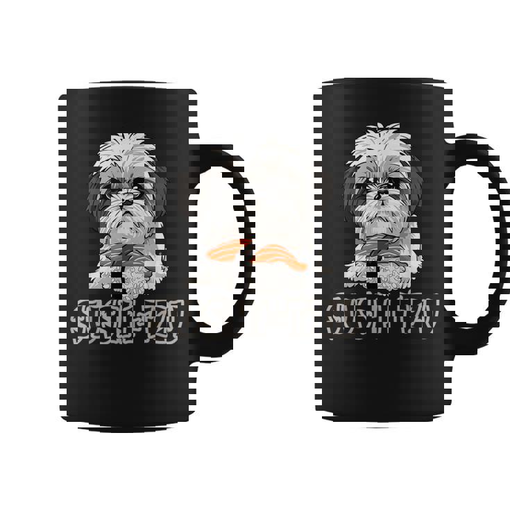 シーズー寿司 すしーず 犬 おもしろい しーず 寿司好き犬 コーヒーマグ