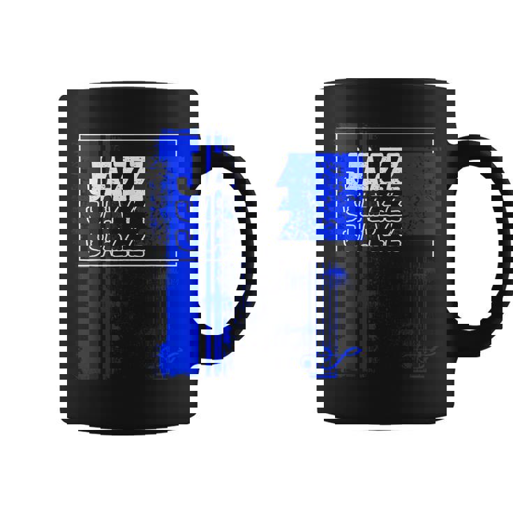 ジャズミュージシャンブルーシート ミュージックブルーノート コーヒーマグ