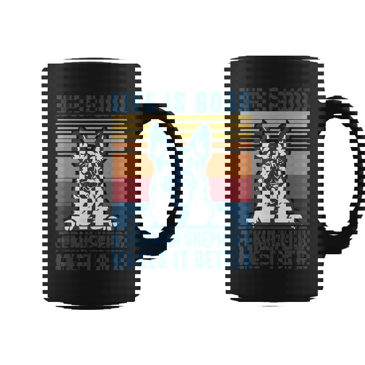 ジャーマンシェパード ギフト メンズ レディース 犬 父 母 ジャーマンシェパード コーヒーマグ