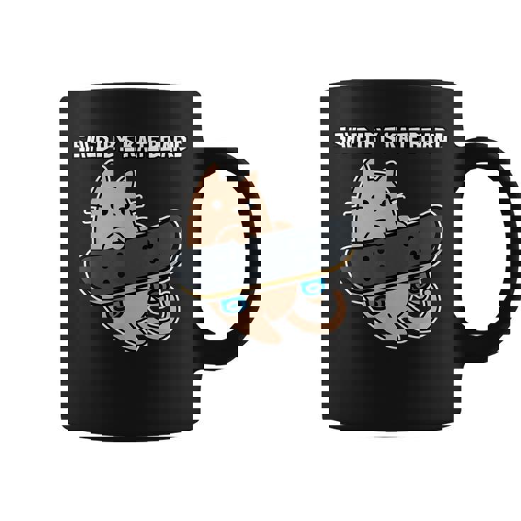 スケートボード猫sk8スケートボードで保存 コーヒーマグ