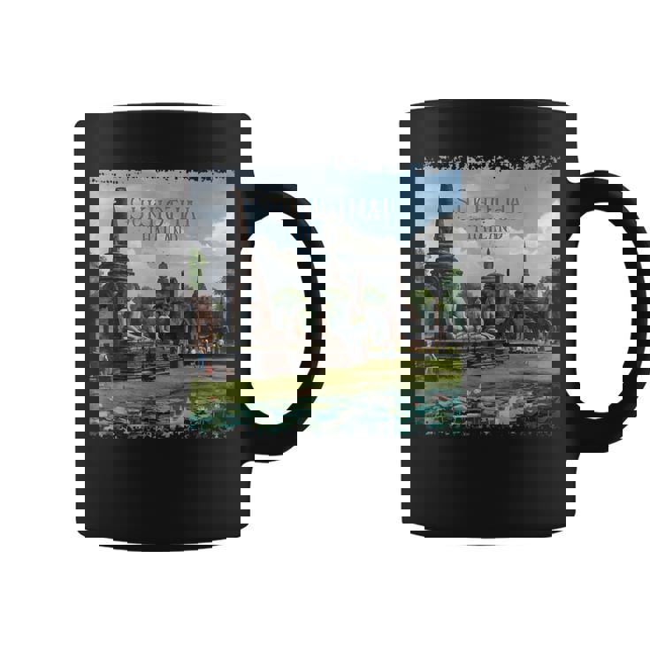 スコータイ、タイ コーヒーマグ