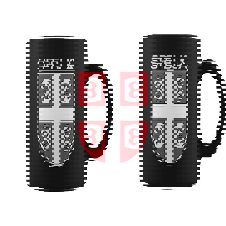 セルビアクロスシールドセルビアアーム。 コーヒーマグ